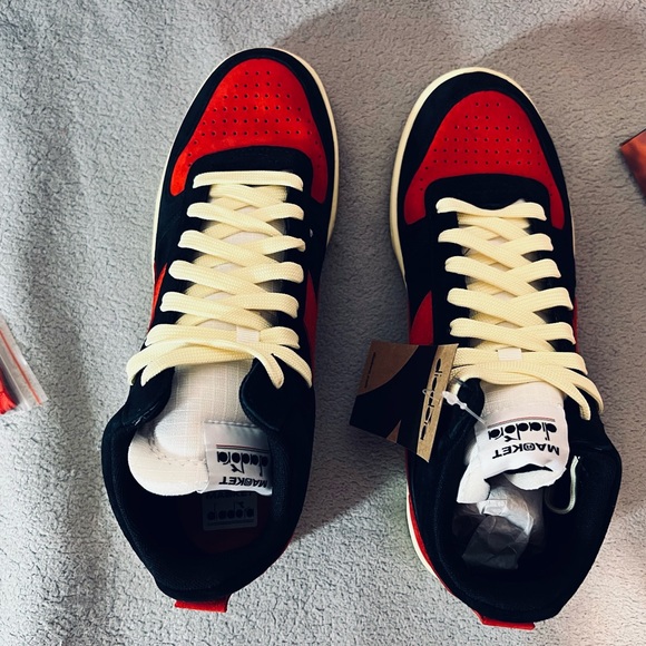 Diadora X Men Magic Basket Mid Phoenix Marve1 34C0808 Black Red Men - Picture 7 of 8